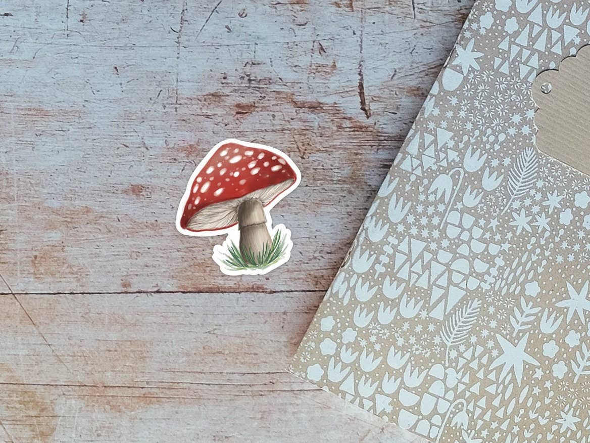 Mushroom Vinyl Sticker