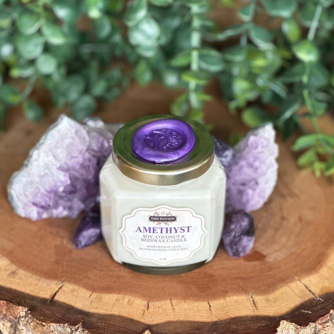 Amethyst | Soy, Coconut & Beeswax Candle