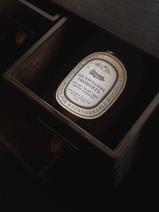 For Unceasing Thoughts | Wood Sage, Sea Salt, Grapefruit - 220g Soy Wax Candle