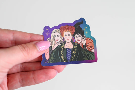 Witchy Sisters Pop Culture Sticker