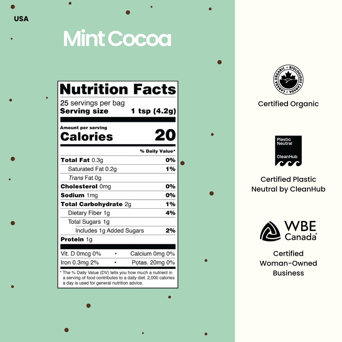 Superfood Latte Powder | Mint Cocoa Blend