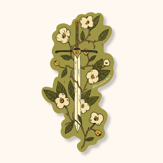 Forest Sword Sticker | Waterproof Vinyl Sticker