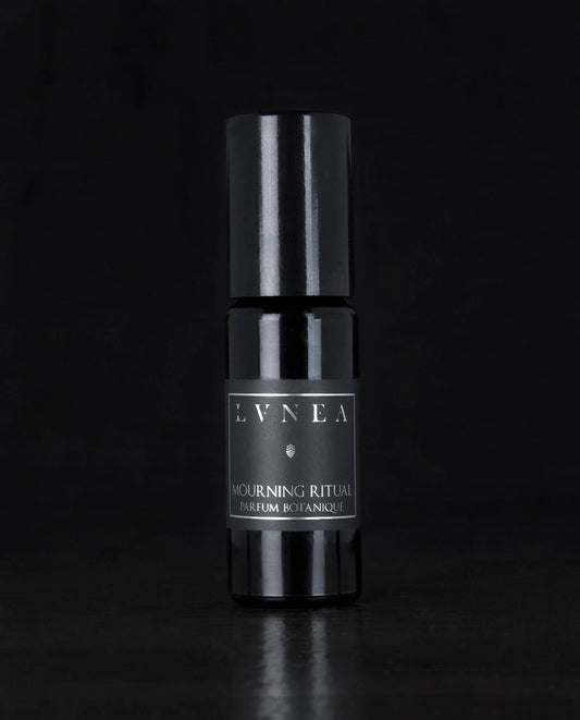 Lvnea MOURNING RITUAL | Botanical Oil Perfume - Wilted Rose, Black Velvet, and Incense