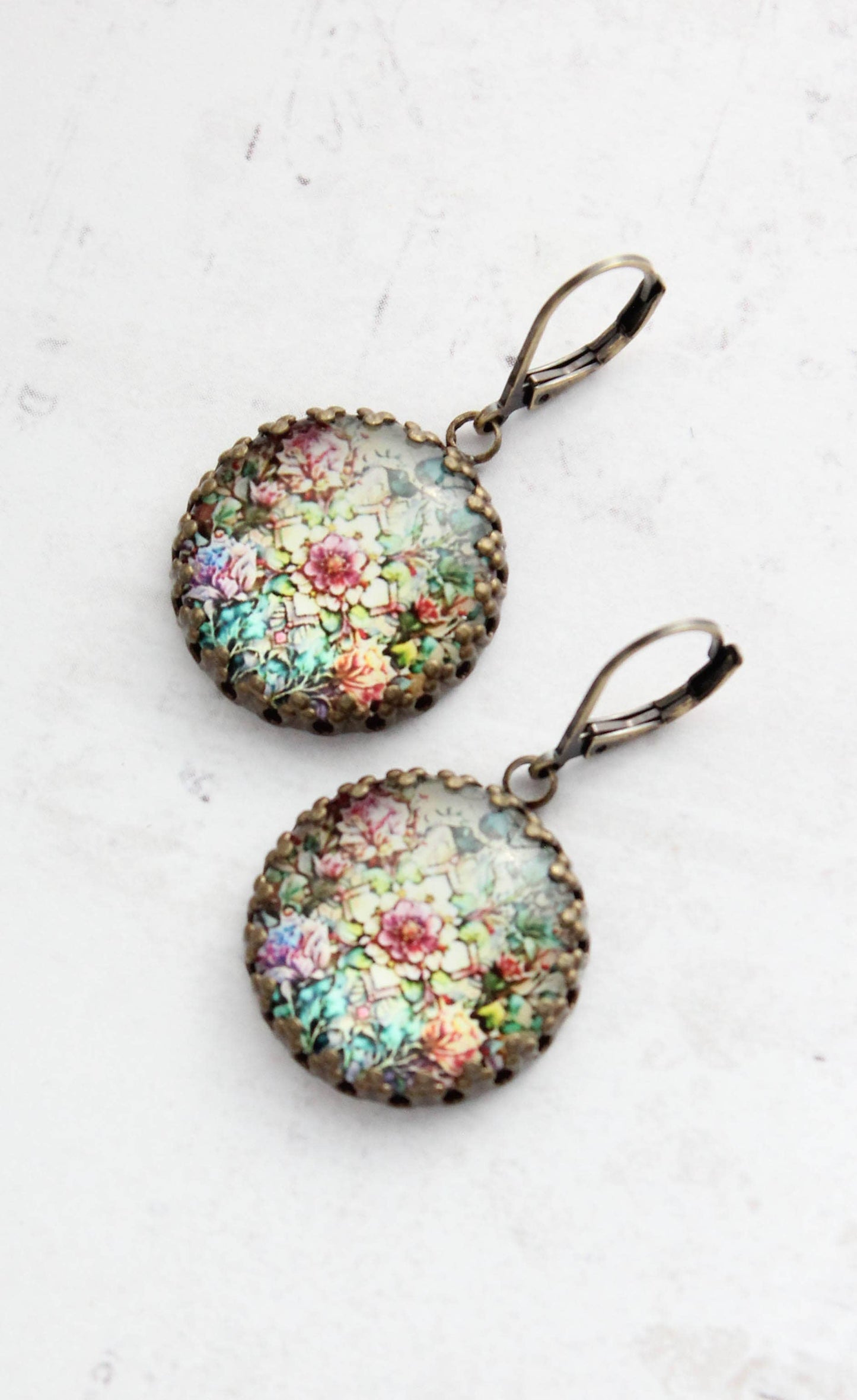Floral Earrings | Vintage Style | Secret Garden Botanical - 300