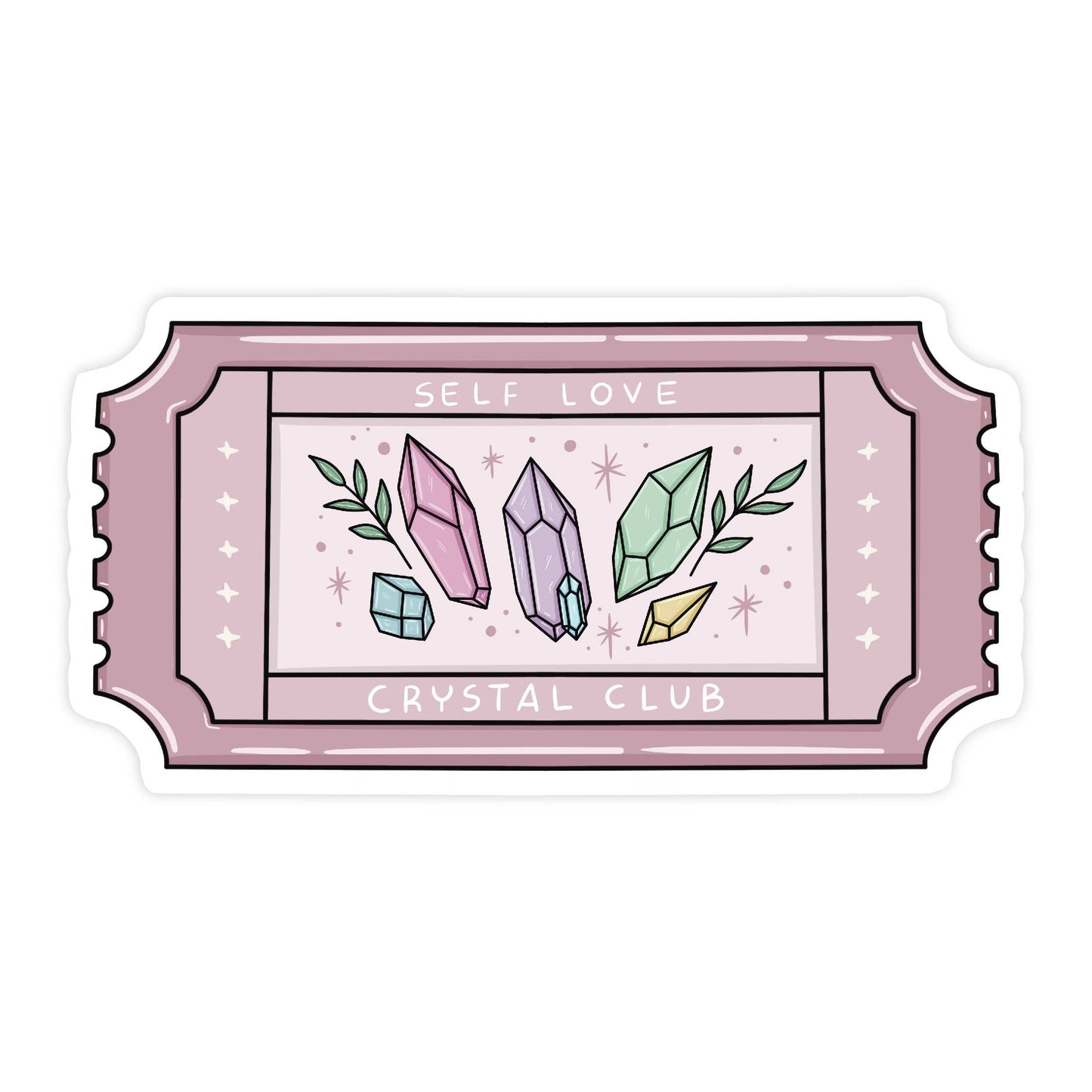 Self Love Crystal Club Sticker