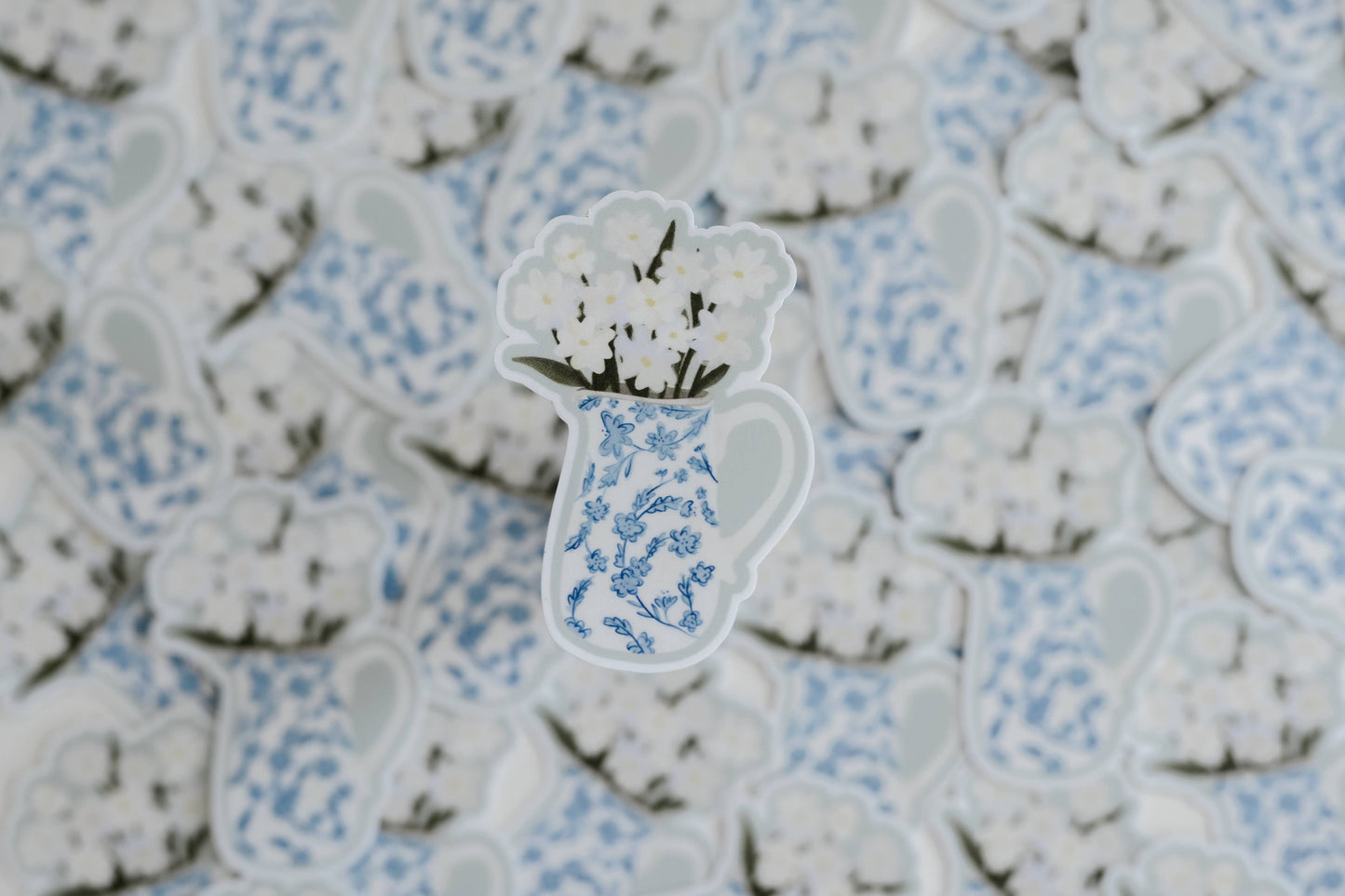 Delftware Blooms Sticker