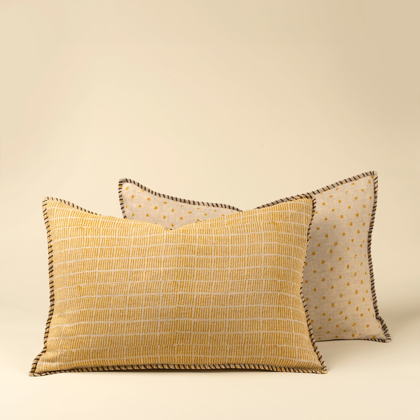 Dash & Dot Linen Pillow