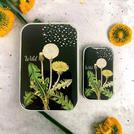 Large Dandelion Notions Tin