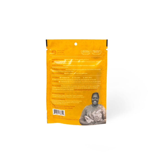 Turmeric Ginger Stand-up Pouch - Fair-Trade Herbal Tea