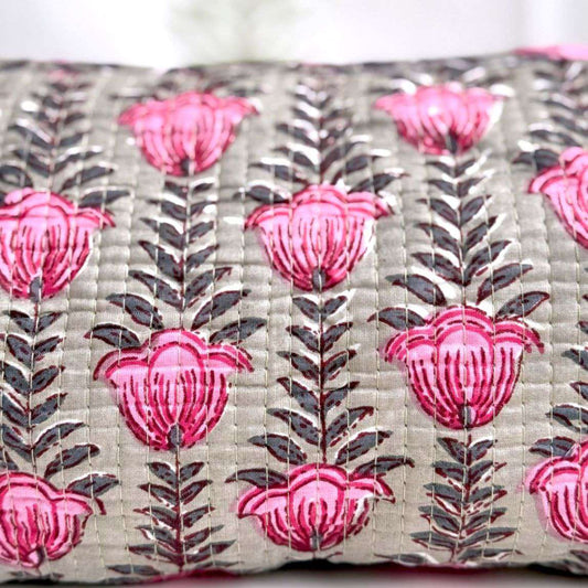 Hand-Made Khaki Coloured Makeup Bag