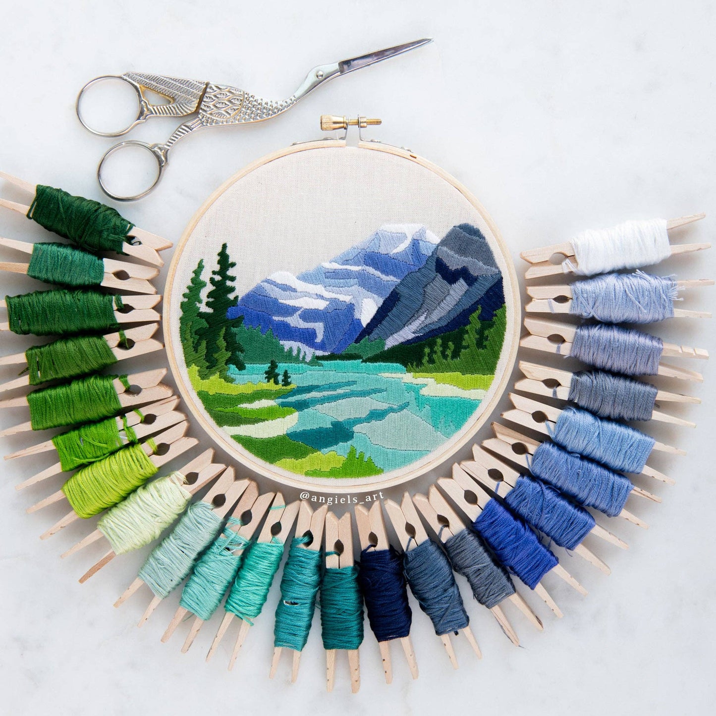 Mount Edith Cavell Embroidery Kit