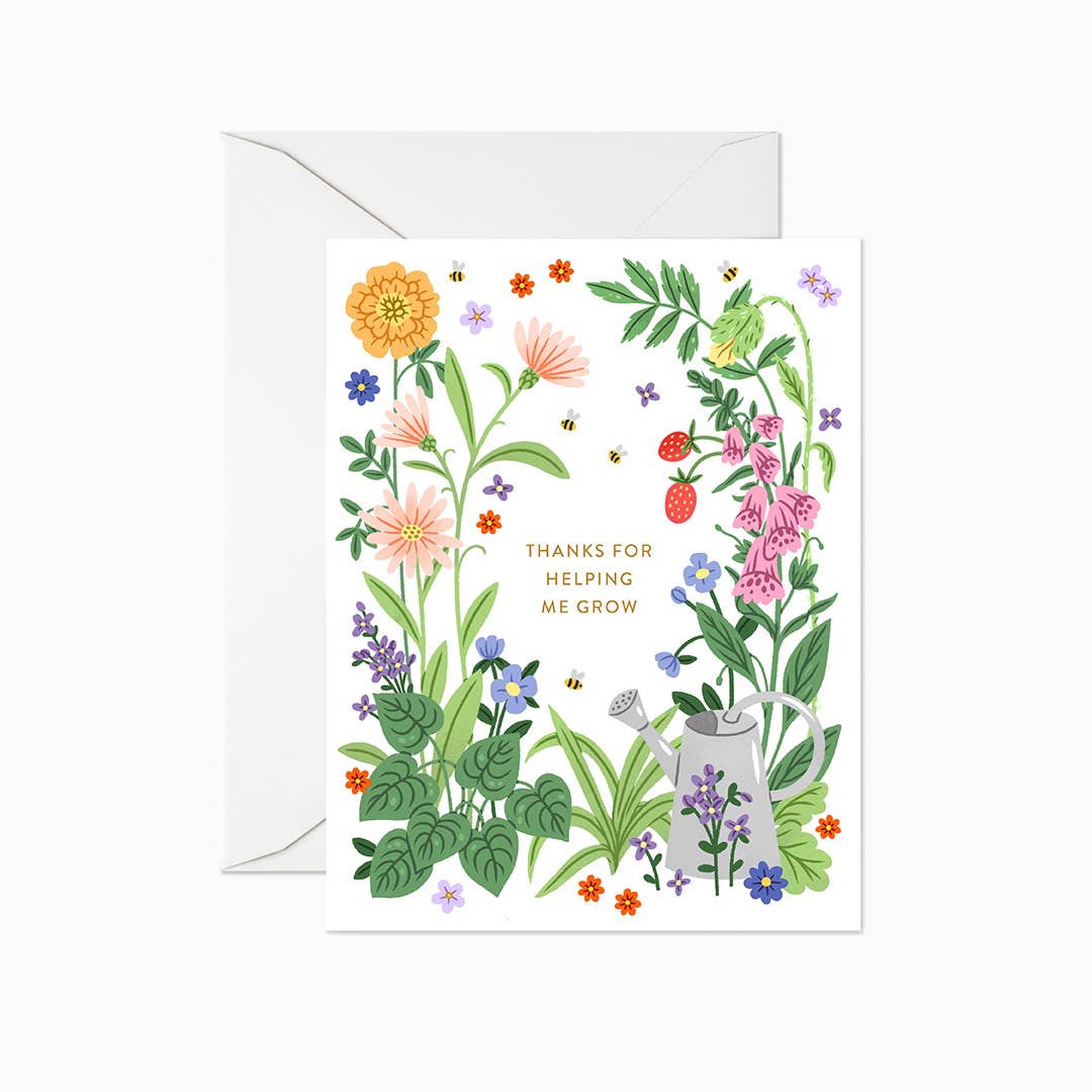 Thanks for Helping Me Grow | Greeting Card