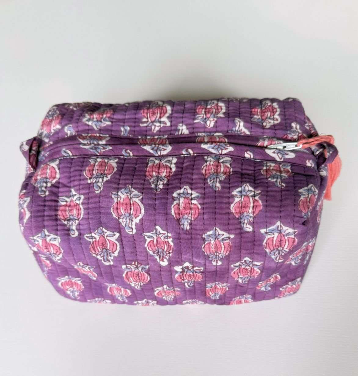 Hand-Made Orchid Coloured Makeup Bag
