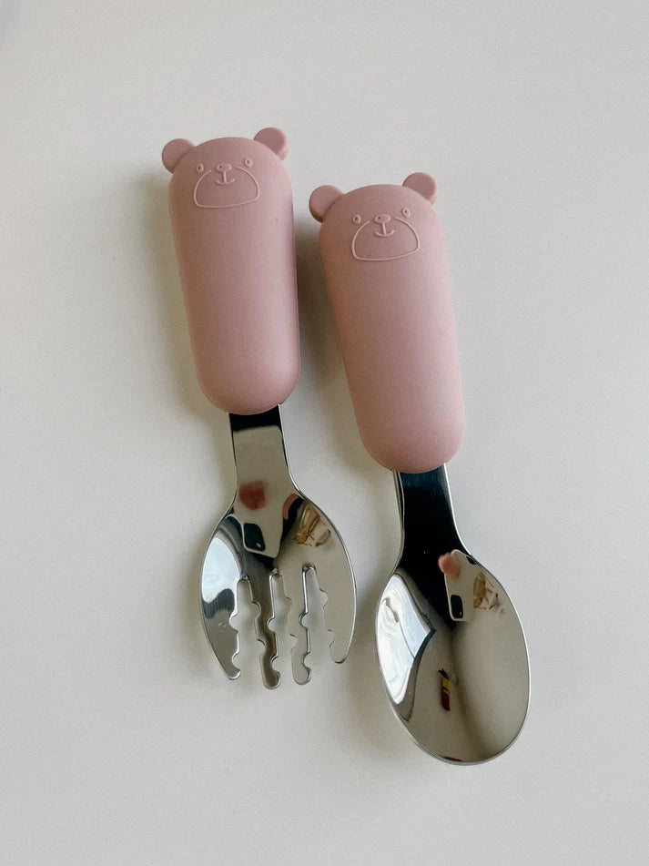 Silicone Fork + Spoon Set 12m+