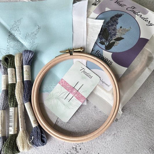 May Flowers Eco Vita Embroidery Kit