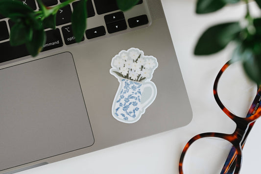 Delftware Blooms Sticker
