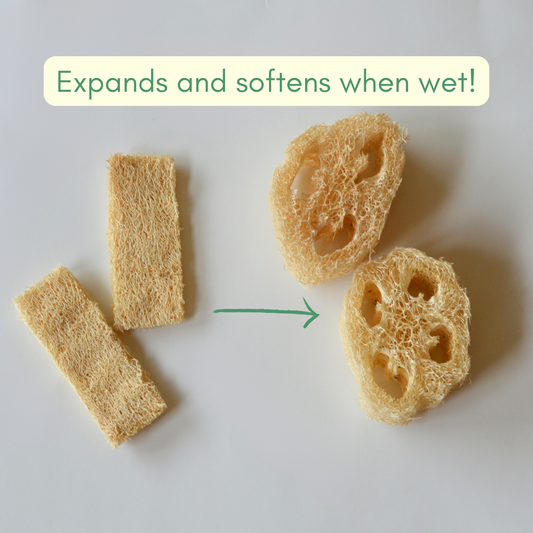 Natural Loofah Sponge Set
