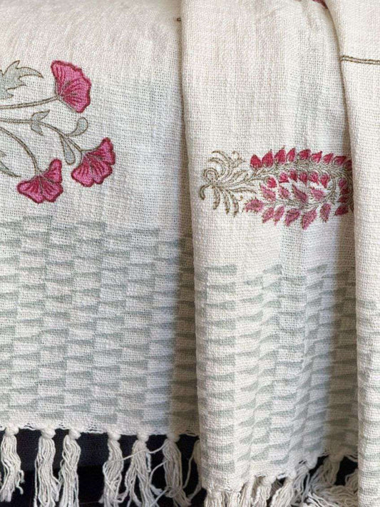 Pink Paisley | Throw Blanket