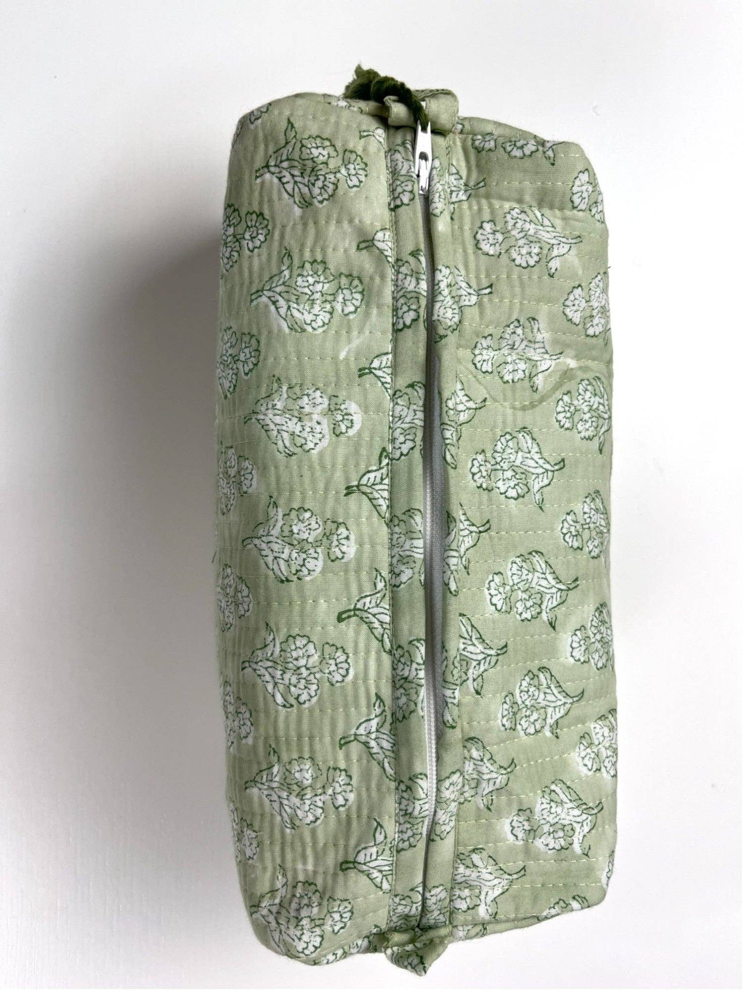Hand-Made Jade Coloured Makeup Bag