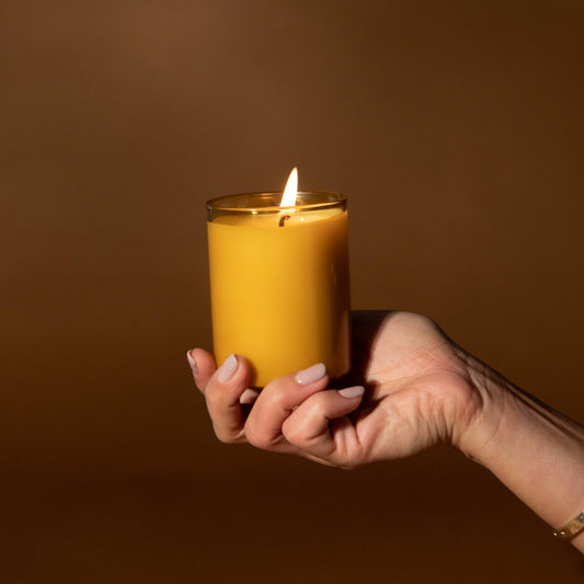 The Beekeeper | Honey + Clover - 8oz Glass Candle