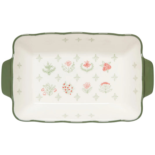 Camellia Stoneware Baking Dish