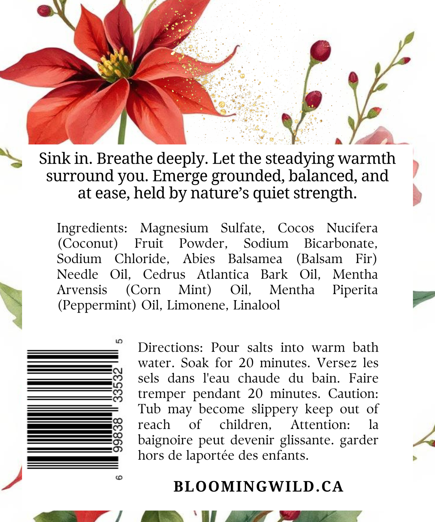 Naughty & Nice Coconut Milk Bath Salt Sachet | Fir + Mint