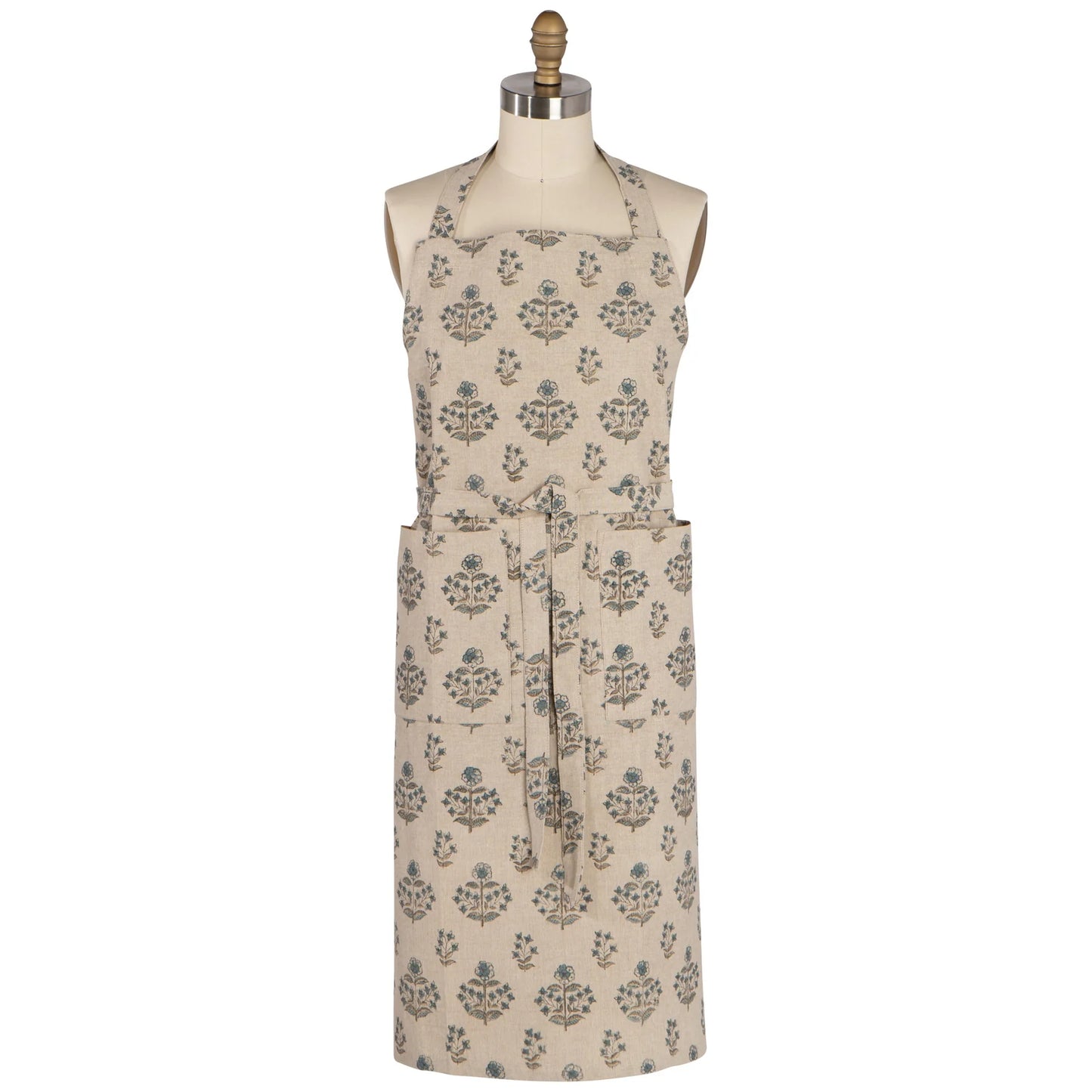 Salvia Block Print Apron