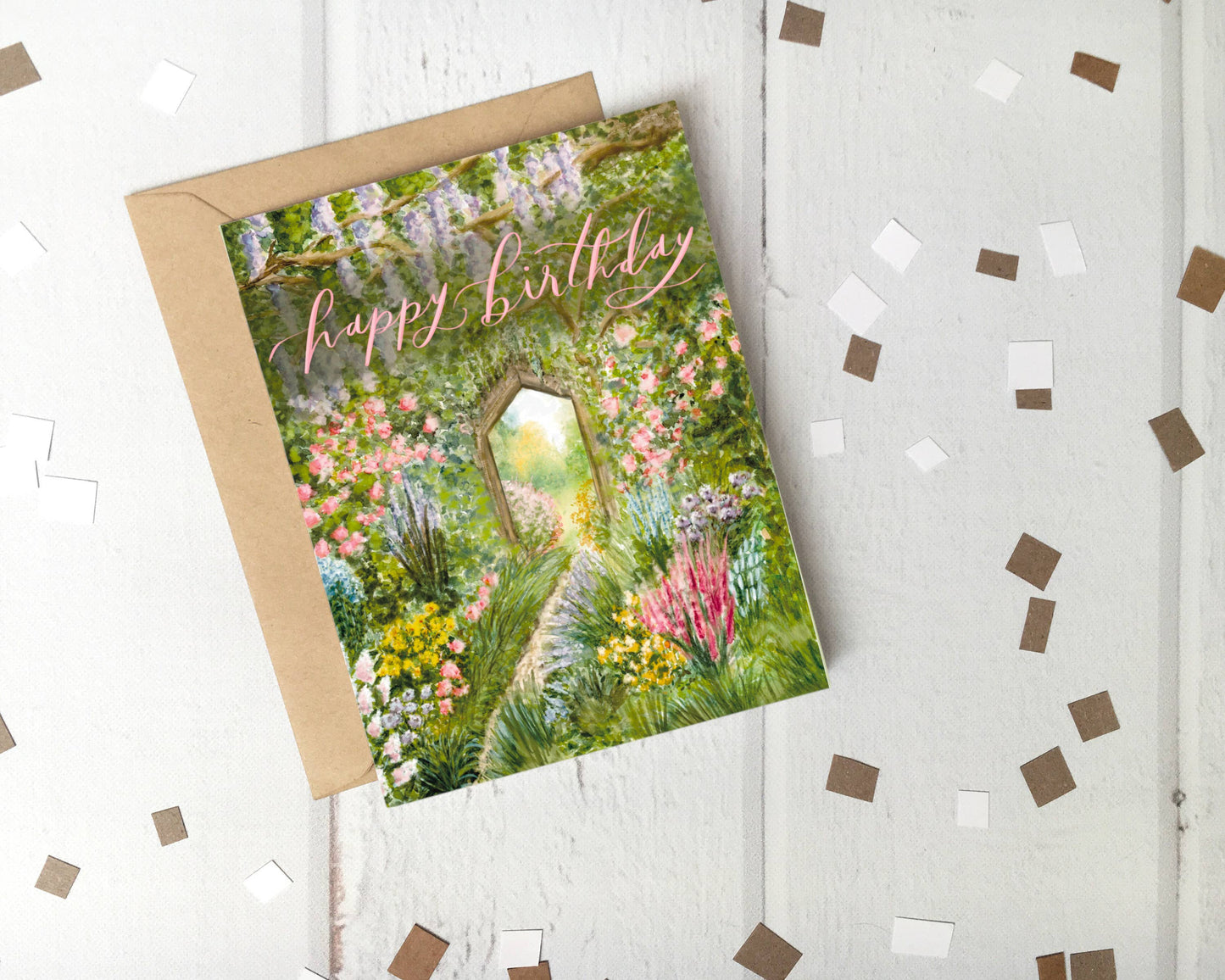 Secret Garden Birthday Card