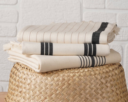 Soft 9 Stripe Bath and Beach Towel Set : Bath Towel?