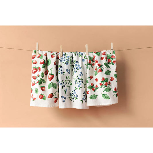 Berry Patch Bakers Floursack Dishtowels Set of 3