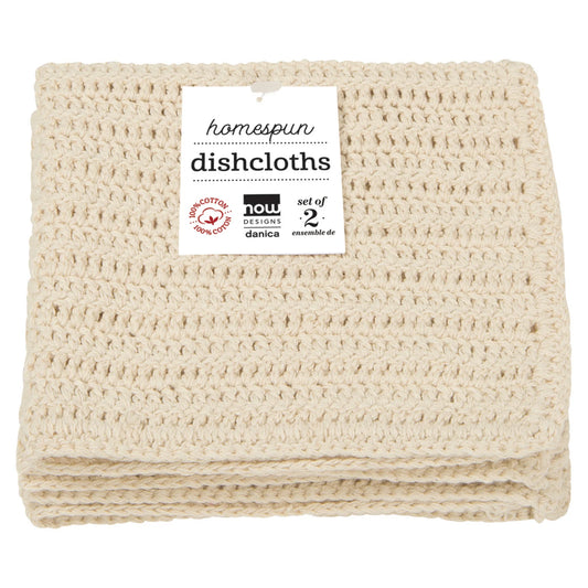 Homespun Natural Dishcloths | Set of 2