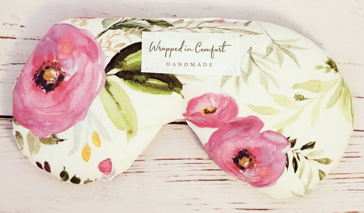 Pink Flowers | Organic Cotton Eye Pillow