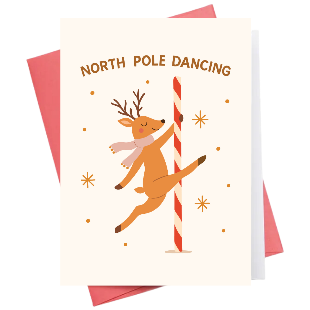 North Pole Dancing | Christmas Greeting Card