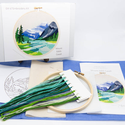 Mount Edith Cavell Embroidery Kit