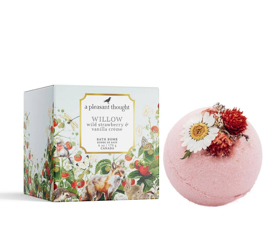 Willow | Wild Strawberry & Vanilla Creme Bath Bomb