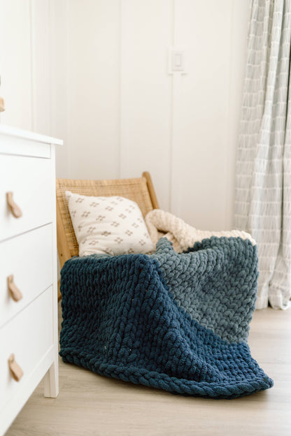 Vanessa - Handmade Chunky Knit Blanket | Lap Throw