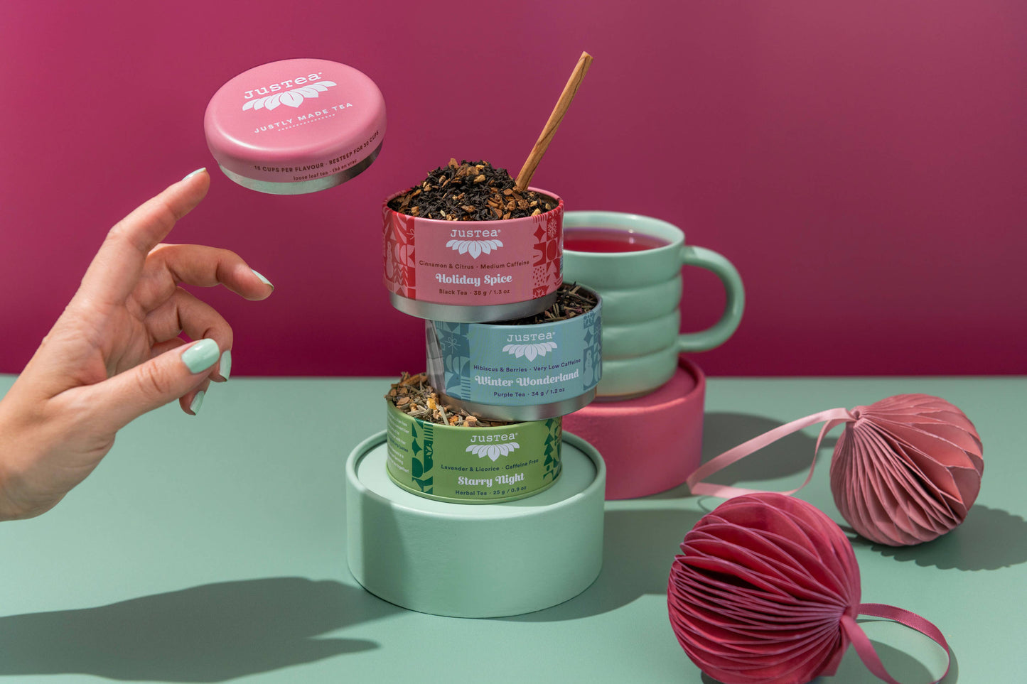 Holiday Gift Box - Tea Tin, Zebra Ornament, Spoon, Infuser