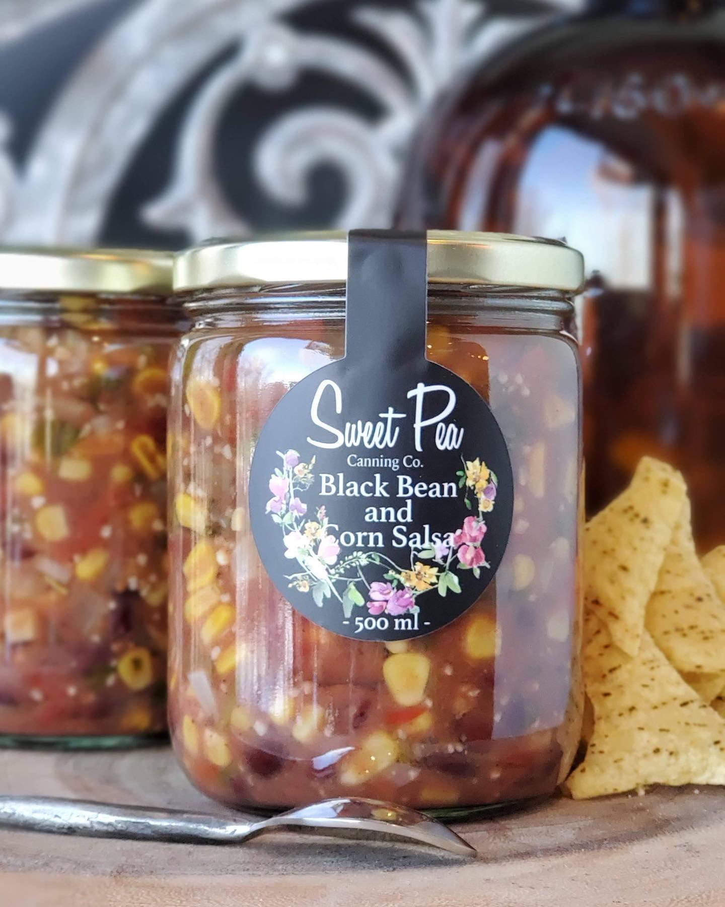 Sweet Pea Canning Co. Black Bean + Corn Salsa 500ml