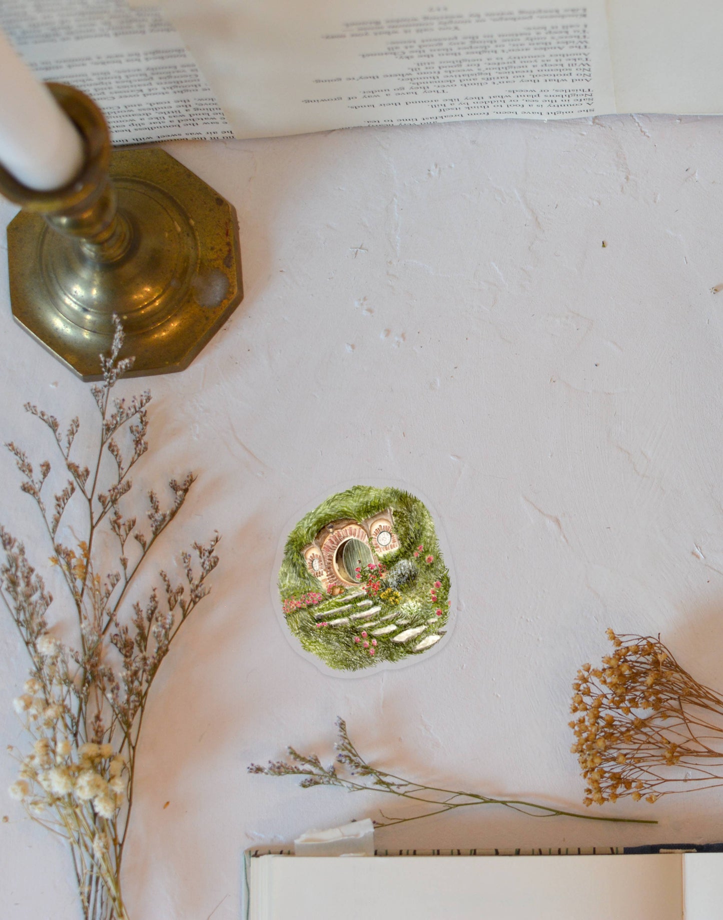 Clear Hobbit Hole Vinyl Sticker