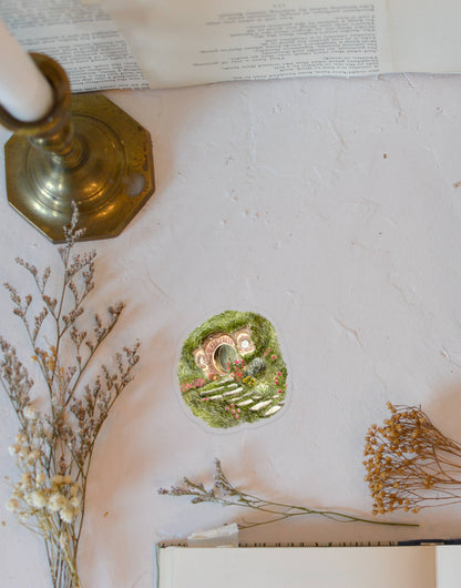 Clear Hobbit Hole Vinyl Sticker