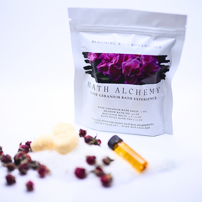 Rose Geranium Bath Alchemy Experience | Bath Salt Kit