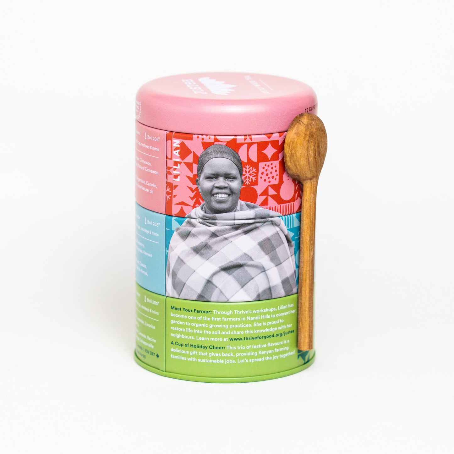 Holiday Gift Box - Tea Tin, Zebra Ornament, Spoon, Infuser