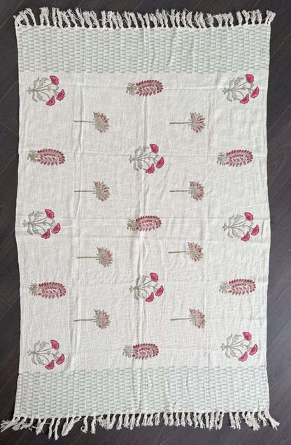 Pink Paisley | Throw Blanket