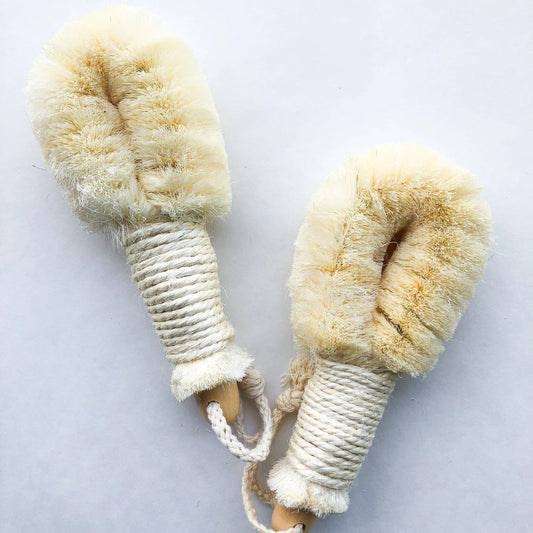 Natural Sisal Dry Brush - Sustainable Eco Friendly: Long Handle