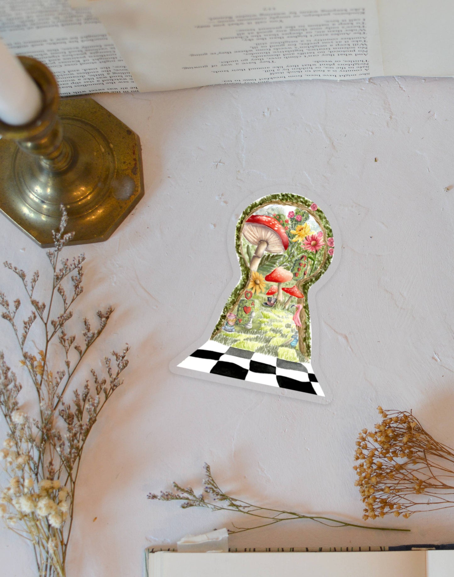 Clear Wonderland Vinyl Sticker