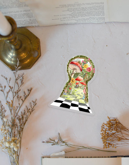 Clear Wonderland Vinyl Sticker