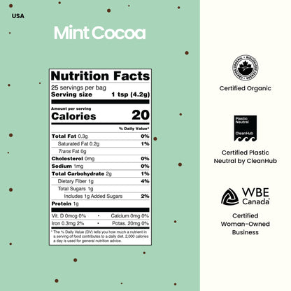 Superfood Latte Powder | Mint Cocoa Blend