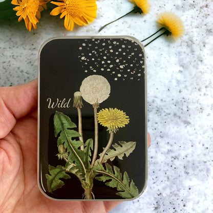 Large Dandelion Notions Tin