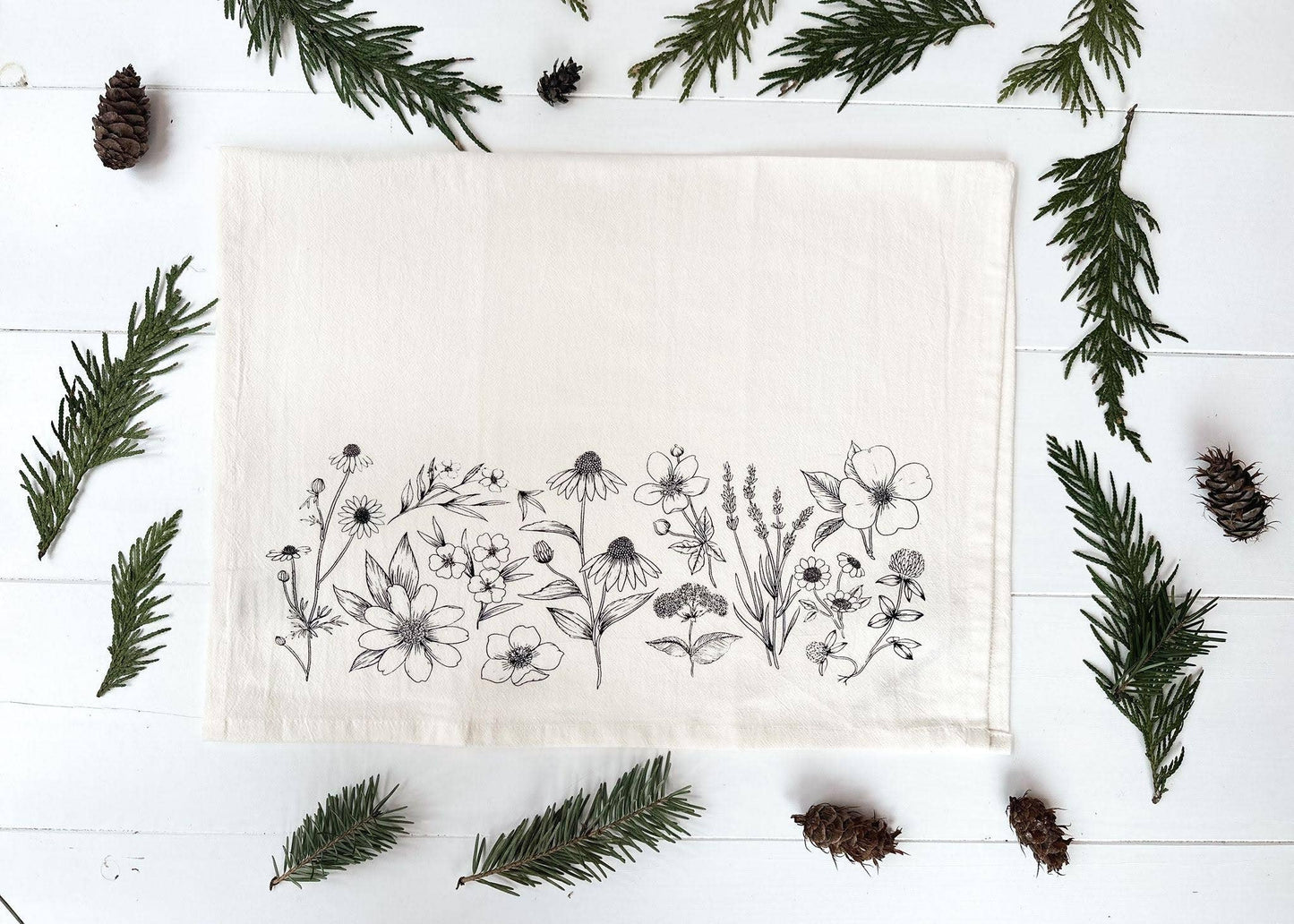 Tea Towel / Meadow Bloom/ Spring / Kitchen Towel