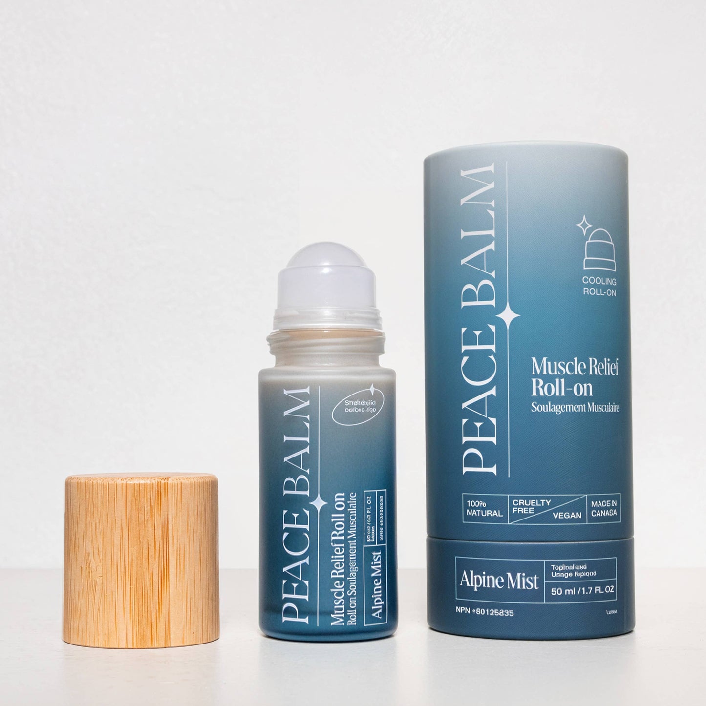 Peace Balm Cedar Mist | Muscle Relief Roll-On with Menthol